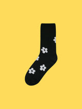 フラワーカーペットソックス / flower carpet - black