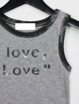 ラブラブクロップスリーブレス / Love Love Crop Sleeveless (2color)