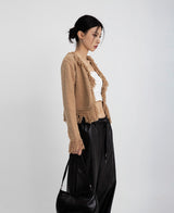 （UNISEX）ストリングレザーワイドパンツ