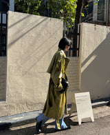 [自主製作] LUCAS leather trench coat 2 color (6678768746614)