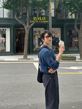 クボセミワイドローデニムパンツ / Kubo Semi-Wide Raw Denim Pants (2 colors)