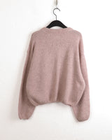 [Wool 20] Shabot Cozy Alpaca Round Knit Cardigan