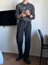 ロイ3ボタンケーブルニット / Roy 3 button button cable knit (4 colors)