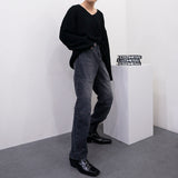 SKハッチVネックニット/SK Hacchi V-neck Knitwear (5 colors)