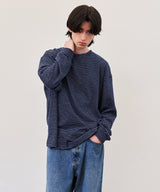 STRIPE LONG SLEEVE T-SHIRT (BLACK/IVORY/NAVY)