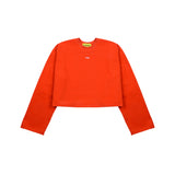[UNISEX] Oversized Heat Technical Pullover (Orange) (6656120291446)