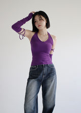 ホルターウォーマーセットスリーブ/Halter Warmer Set Sleeveless (3color)