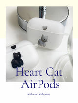 ハートキャットAirPodsケース