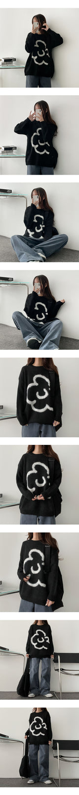 Cute cloud knitwear
