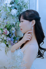[IU Earring] Daisy Wing Earring - Longdrop (Silver color)