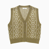 ドロージャガードベスト / Draw jacquard vest
