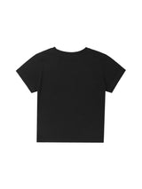 オーガニッククロップTシャツ / T1007 ORGANIC CROP T-SHIRT_BLACK