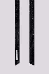 Black Velvet Dot Tie