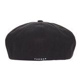 embroidery newsboy cap BLACK