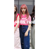 ワイドフィットハートシェイプ刺繍ジーンズ/CLASS:y  SEONYOU, LAPILLUS HAEUN, STAYC J, JOYURI WORN WIDE FIT HEART SHAPE EMBROIDERY JEAN [6887]