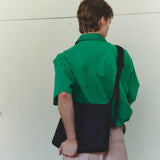 Round Stitch Crossbody Bag L (Black Edition)