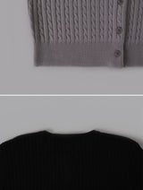 Colorful Twist Knit Cardigan (13color)
