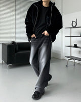 UI Mink Fur Turtleneck Zip-Up Jumper (5 colors)