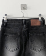 Memory boots-cut denim pants 