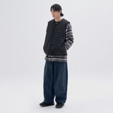 [Riversible]Fleece & Padding Vest V2 Black (6622451105910)