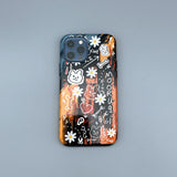 Collage Sketch Bumper Case (ORANGE) (6660045766774)