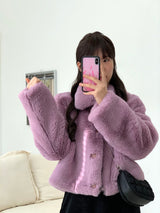 [MADE] Pudding Fur Jacket (Lavender Purple)