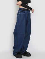 ステッチワイドデニムパンツ / Stitch Wide Denim Pants