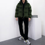 [Unisex] 2wayベルベットショートダウンジャケット