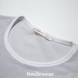 ストラップメッシュTシャツ_ grey