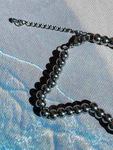 ASCLO Barbell Chain Bracelet (Silver) (6568533983350)