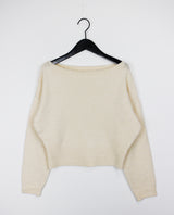 ソフトリップラインニット/Soft lip line knit (5color)