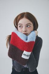 カラーストライプマフラー / Color Stripe Muffler [Red]