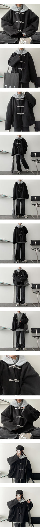 パグボクシーフィットルースハーフタートルネックTシャツ
