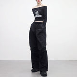 Rankle pintuck wide pants
