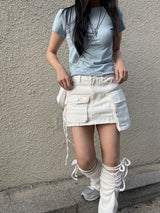 キュートキュービックスリムTシャツ / Cute cubic slim t-shirt