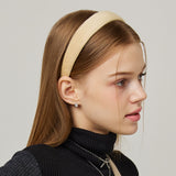 Velboa Volume Hairband _ Yellow Beige