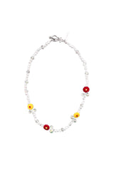 crystal flower necklace