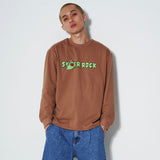 STICKY GHOST LONG SLEEVE T-SHIRT LIGHT BROWN (6612498382966)