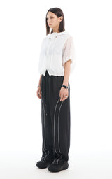 HALF ZIP-UP JUMPER_WHITE