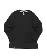 KNIT X TERRY COMBINATION POCKET TEE (Black) / コンビネーションポケットTシャツ
