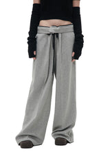 ヘリンボーンワイドパンツ/HERRINGBONE WIDE PANTS