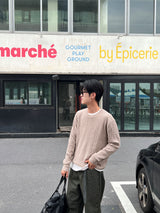 シーズナブルツイストカラーニット