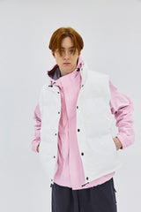 LOGO DOWN PADDING VEST WHITE