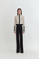 Button slit pants