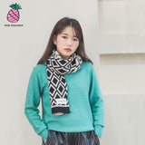ARGYLE KNIT MUFFLER (6627188768886)