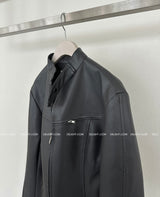 High-Neck Biker Slim Rider Jacket