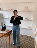 メイストーンウォッシングデニムパンツ(2color) (6677075755126)
