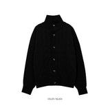 ASCLO High Neck Cable Cardigan (5color)