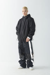 クロスボックスリフレクティブトラックパンツ / BSR2223FWPT031 WD CROSS BOX REFLECTIVE TRACK PANTS BLACK