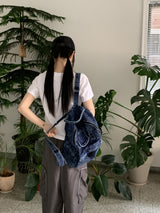 チャピンスクエアウォッシングデニムバックパック / Chaffin Square Washed Denim Backpack